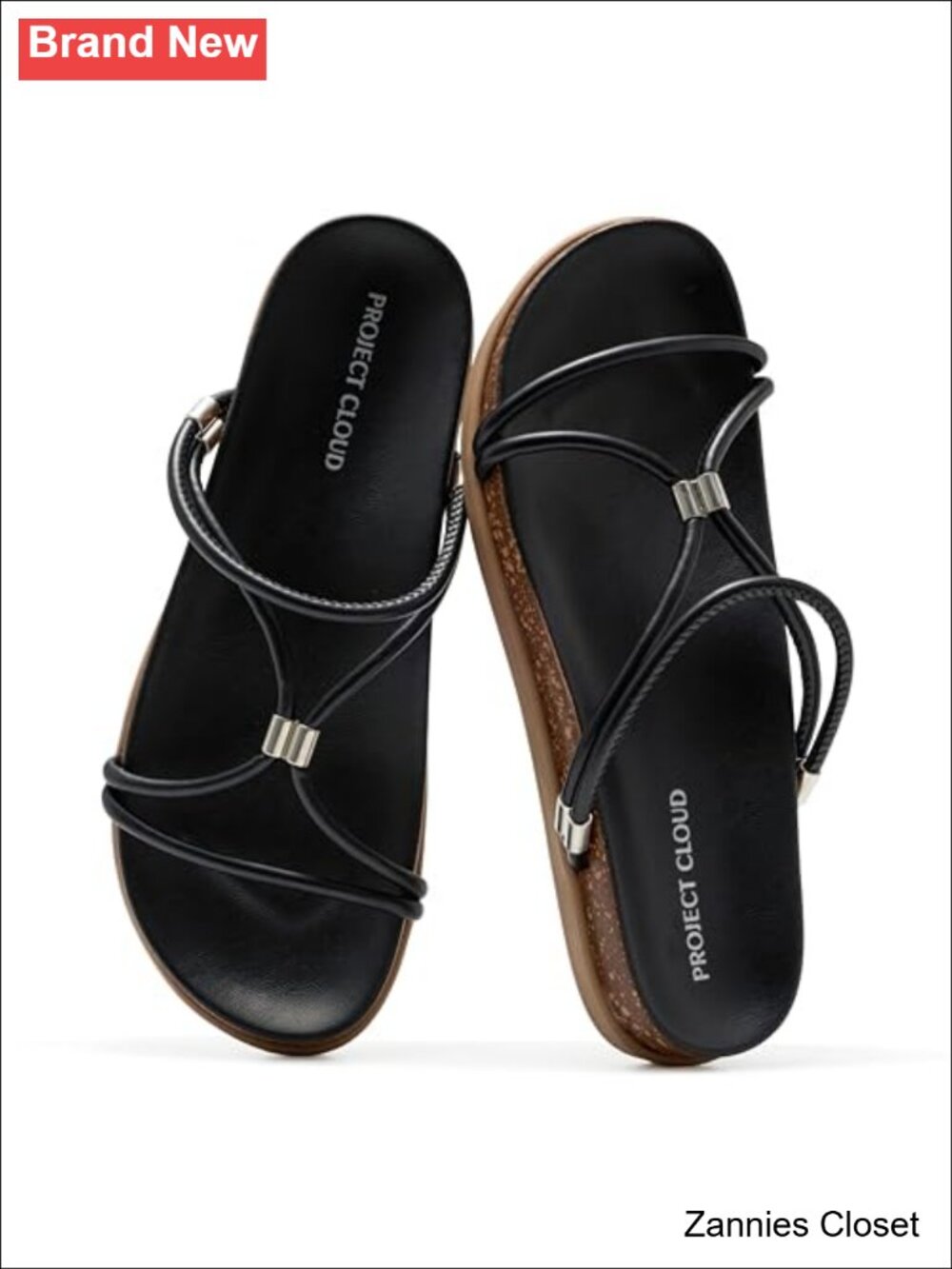 ✨Project Cloud Womens Sandals Lightweight Non-Slip Strappy Slides